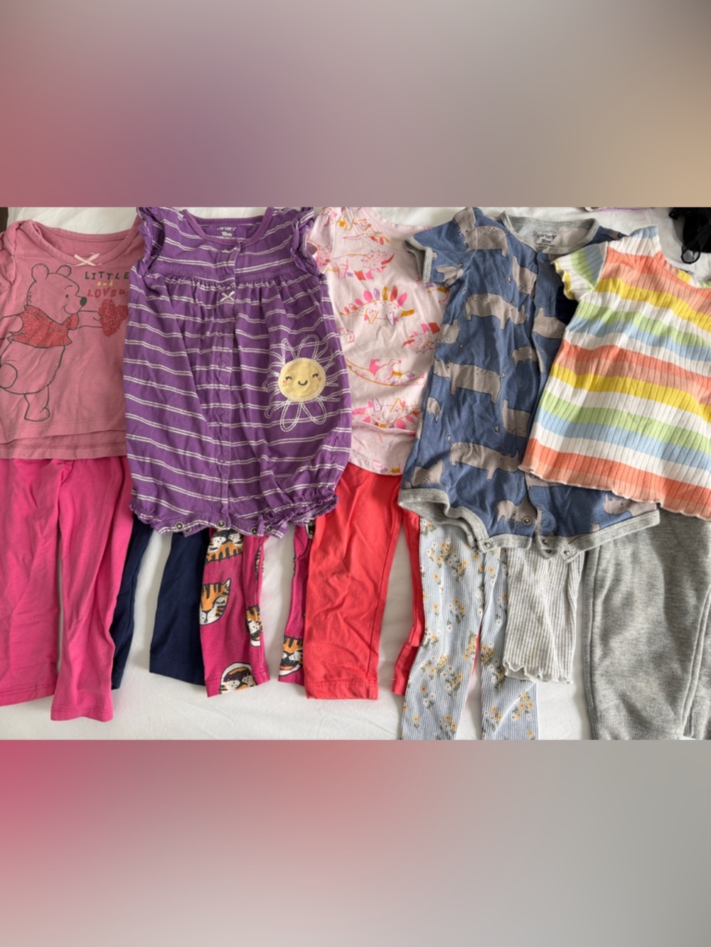 Mixed Girls' Sleepwear Bundle - Purple & Pink Accents